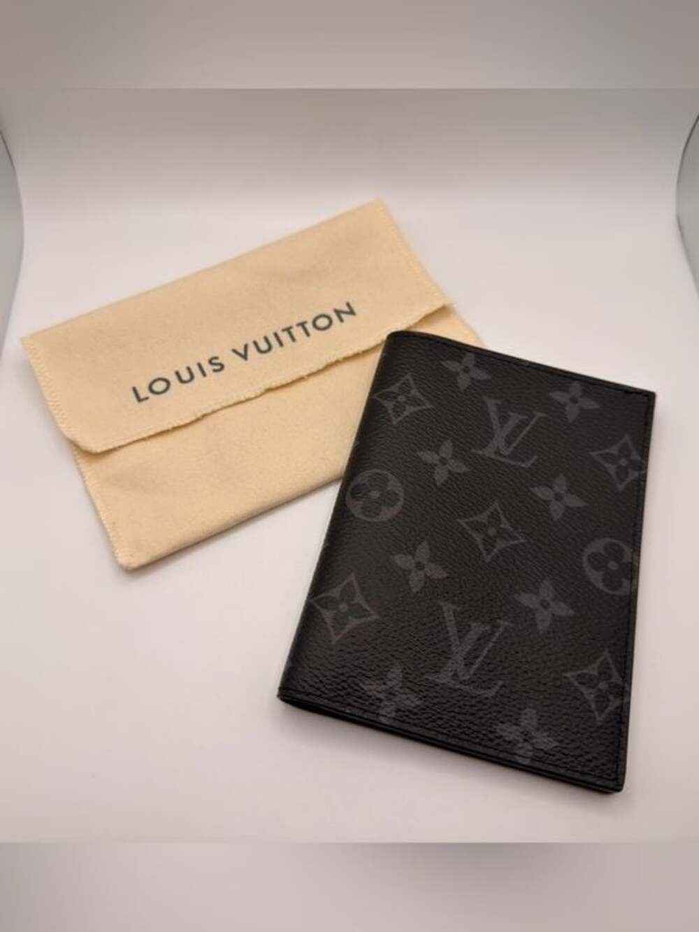 Louis Vuitton Monogram Eclipse Canvas Passport Cover M64501